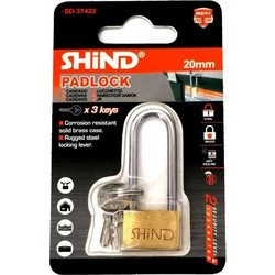 Λουκέτο Ασφαλείας 20mm με 3 Κλειδιά SHIND 37422