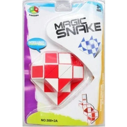 Κύβος Ταχύτητας Magic Snake 3+ 588-1A Λευκό-Kόκκινο