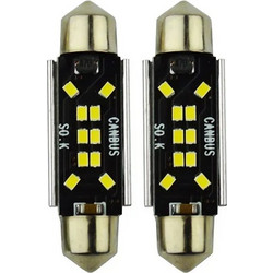 LED Σωληνωτές Λάμπες Πλαφονιέρας 12-24V 10SMD 2τεμ. Andowl Q-CR12