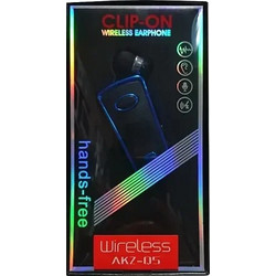 AKZ-Q5 Ακουστικό Bluetooth In Ear Πέτου Blue