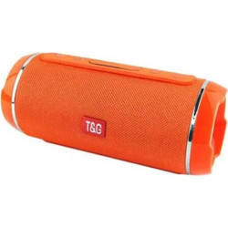 T&G TG-116 Αδιάβροχο Ηχείο Bluetooth 5W με Ραδιόφωνο Πορτοκαλί