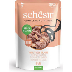 Schesir Cat Pouch Jelly Τόνο & Σολομό 85gr