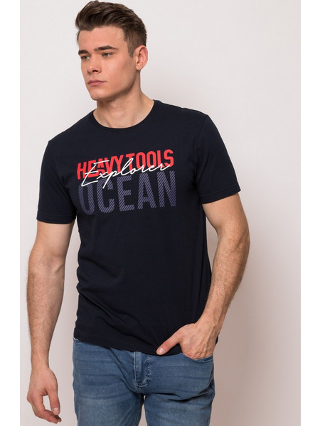 Heavy Tools T-shirt, MURIEL - Μπλε Navy