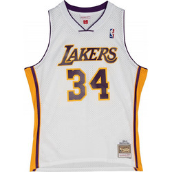 Mitchell & Ness Shaquille O' Neal Los Angeles Lakers 2002/03 Φανέλα Μπάσκετ ΝΒΑ SMJY4442-LAL02SONWHIT