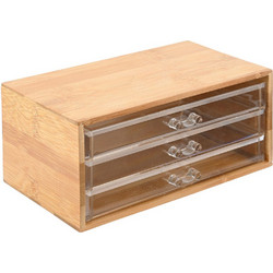 Κοσμηματοθήκη Estia bamboo essentials 24.5x11x14cm με 3 συρταράκια