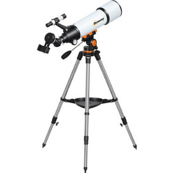 Outsunny Τηλεσκόπιο Αστρονομικό 80mm με Βάση AZ, 2 Φακούς Προσοφθαλμίων και Αντάπτορα για Smartphone, 92x92x130 εκ. Άσπρο και Μαύρο 023-003V00SR