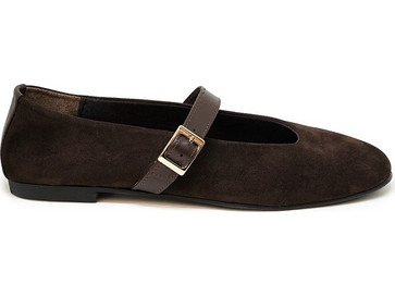 Bigshoes GA1160-05 Δερμάτινη Μπαλαρίνα Καφέ