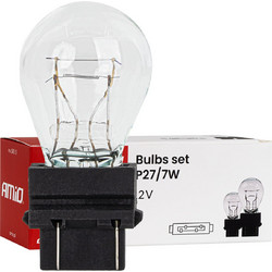 AMIO Σετ 10 τμχ Λαμπτήρας Αλογόνου P27/7W 12V 27/7W W2.5X16q 04513
