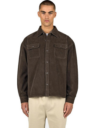 Pegador Bilaspur Oversized Cord Shirt Walnut Brown PGDR-6479-626