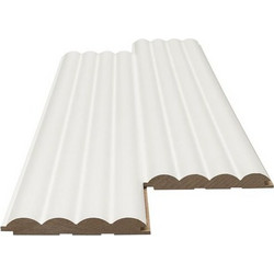 Mdf Panel Με 3D Πηχακια 802040 Wave St 16/119/2750Mm White Newplan