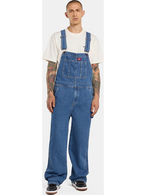 Dickies Loose Denim Bib Classic Ανδρική Σαλοπέτα DK0A88EECLB1 CLASSIC BLUE