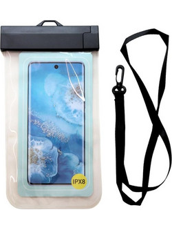 Waterproof Θήκη inos για Smartphones έως 6.9" Διάφανο-Μαύρο