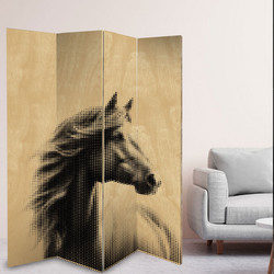 Παραβάν Εσωτερικού Χώρου Horse - 160x180 4φύλλα