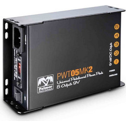 Palmer MI PWT 05 MK 2 Universal 9V Pedalboard Power Supply 5 Outputs - PALMER AUDIO