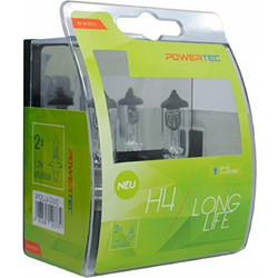 M-tech H4 Powertec Long Life Αλογόνου 12V 60/55W 2τμχ