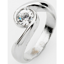 Silver Orbit Solitaire Ring Ασημί Novita