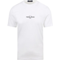 T-Shirt Embroidered M4580 100 white