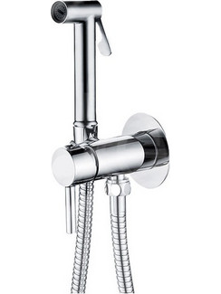 Interflex Minimal 097787 Επιτοίχιο Σετ Μπιντέ Ασημί