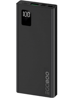 EGOBOO Dynamic Power Bank 10000mAh 10W με 2 Θύρες USB-A & Θύρα USB-C Black