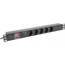 Lanberg Πολύπριζο Rack PDU-05F-0200-IEC-BK 1τμχ