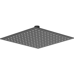 Κεφαλή Ντουζ Τετράγωνη Inox Slim 25x25cm Μαύρη Ματ Teorema Slope 6301485 6301485