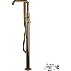 Μπαταρία Λουτρού Επιδαπέδια La Torre Elle 34078-221 Antique Brass