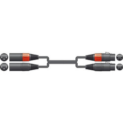 Citronic 2XF-2XM075 Καλώδιο Ήχου 2 x XLR Female - 2 x XLR Male 0.75m