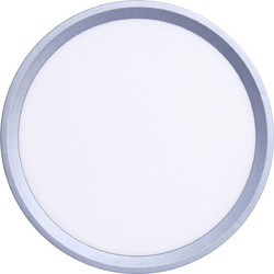 Inlight Πλαφονιέρα οροφής LED 32W 3CCT (by switch on base) σε ασημί απόχρωση D:40x2,5cm (42036-C-Silver) 42036-C-Silver