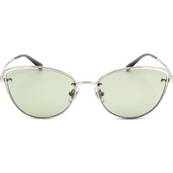Bolon BL7093 B92 Γυναικεία Γυαλιά Ηλίου Cat Eye Μεταλλικά Ασημί με Πράσινο Polarized Φακό