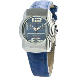 Chronotech Γυναικείο Ρολόι με Μπλε Δερμάτινο Λουράκι CT7280B-09