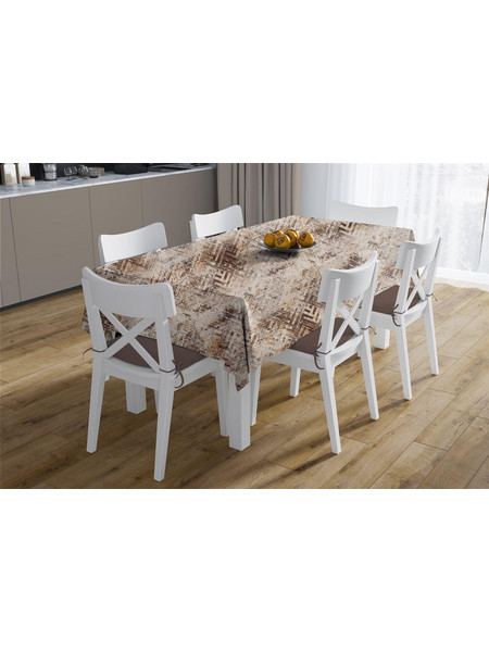 Τραπεζομάντηλο Αλέκιαστο Skid Marks 472 140X180 Beige 70/30 Cott/Pol Dimcol