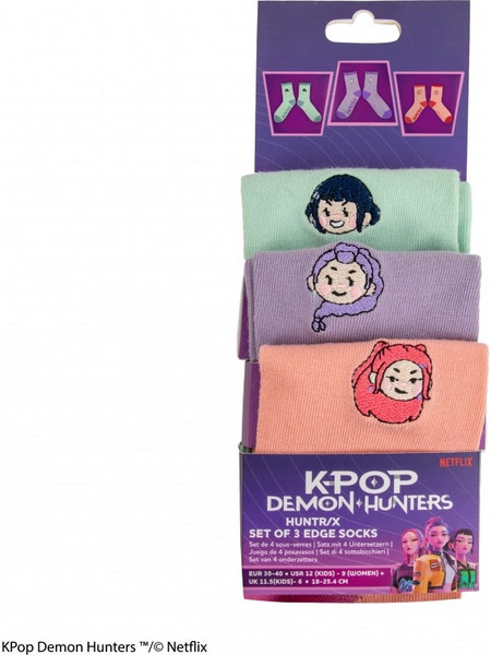 Cinereplicas Kpop Demon Hunters Socks Set Of 3 CR1626
