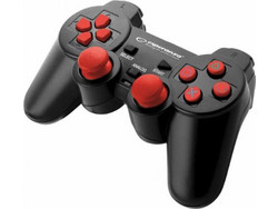Esperanza Corsair EGG106 Wired Controller PC & PS3 Black Red