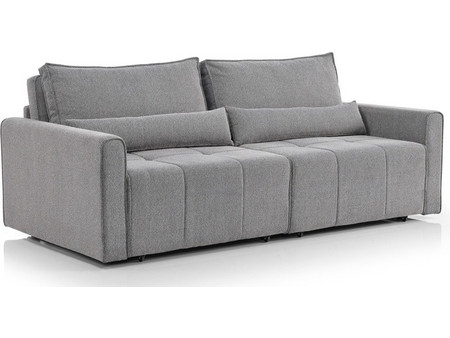 Τριθέσιος Καναπές Κρεβάτι Benisa 221x109x91cm Γκρι