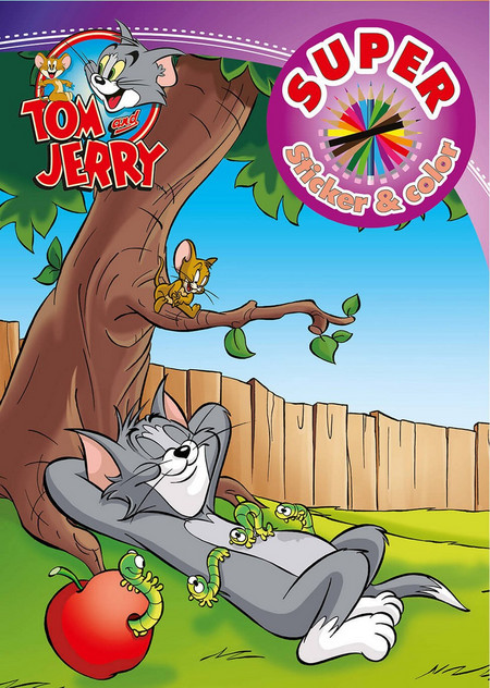 Βιβλίο Ζωγραφικής + Αυτοκόλλητα, Tom And Jerry