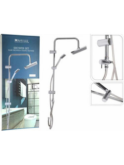 THE NETHERLANDS Στήλη Ντουζ Bathroom Solutions 2 εξόδων, με διαστάσεις 80x34cm - Chrome