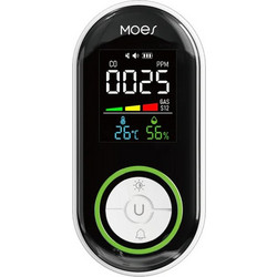 MOES Αυτόνομος Ανιχνευτής Μονοξειδίου & Φυσικού Αερίου Plug-In 4-σε-1 με LCD