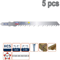 WILPU HC14 Πριονάκια σέγας κοπής ξύλου / πλαστικού 75mm (5τεμ)