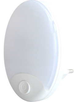 Φωτάκι Νυκτός Led 1W Με Διακόπτη Και Θέρμο Φως 3000K 8.8x5.6x6Εκ . Ankor