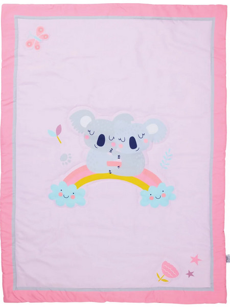 Das Baby Κουβερλι Fun 4934 Grey - Pink Grey - Pink