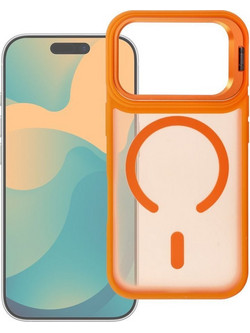 FORCELL Case For Iphone 17 Pro Max F-Protect Shadow Stand Premium Compatible With Magsafe orange