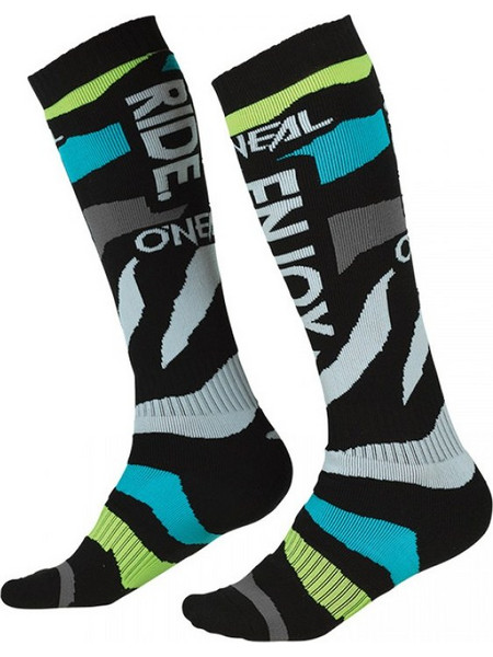 Κάλτσες ONeal Pro MX Zooneal V.22 μπλε/neon κίτρινο - O'NEAL