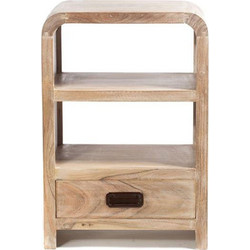 Κομοδίνο Attari 720-1238 40x30x60cm Natural-White