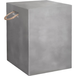 ΣΚΑΜΠΟ ΤΕΤΡΑΓΩΝΟ FIBER CEMENT ΜΕ ΧΕΡΟΥΛΙΑ ZAK HM6581.01 ΣΕ ΓΚΡΙ 36x36x45.5Υεκ