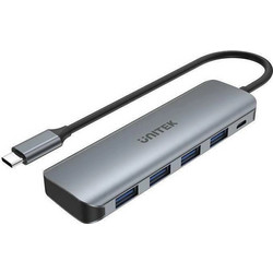 Unitek H1107A USB Hub 3.1 USB-C με 5 Θύρες USB-A / USB-C & Εξωτερική Παροχή Ρεύματος