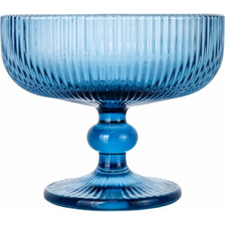 Σετ γυάλινα μπωλ παγωτού 6 τεμαχίων 300 ml Cryspo Trio Noris Blue