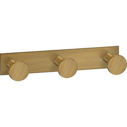 Sanco Bath Robe Hook & Door Stop Τριπλό Άγκιστρο Μπρονζέ ματ 00683-Μ25