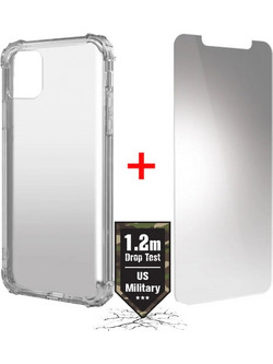 Θήκη Shockproof TPU 1.2m Drop Test Energizer με Τζαμάκι Προστασίας για Apple iPhone 11 Διάφανη