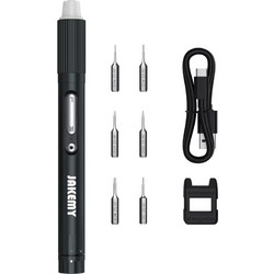 JAKEMY ηλεκτρικό κατσαβίδι JM-Y05 με LED φακό, 3 λειτουργίες, 6 μύτες