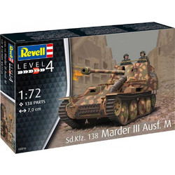 Revell 03316 Sd. Kfz138 Marder III Ausf M Military Collection Level 4 Συναρμολογούμενο Πλαστικό Μοντέλο Τανκ 1:72